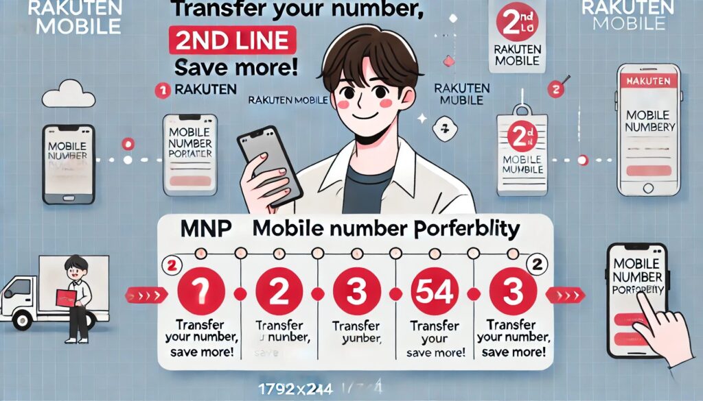 MNPを利用した楽天モバイル2回線目契約の手順